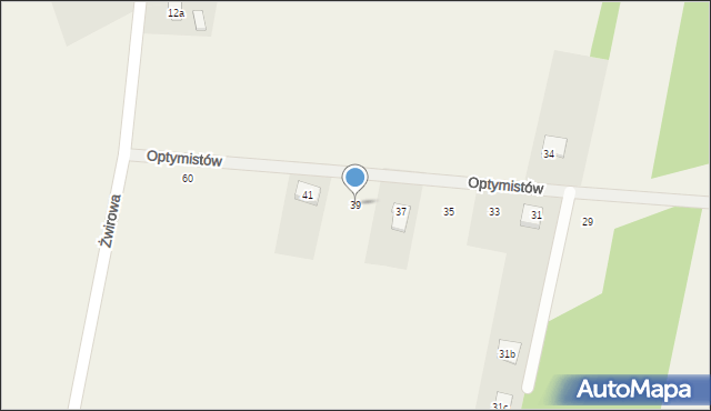 Chrośla, Optymistów, 39, mapa Chrośla