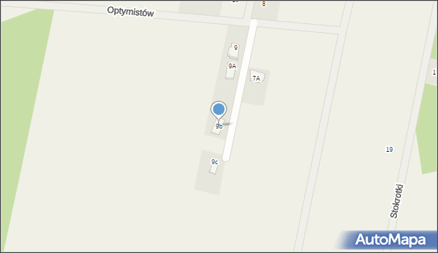 Chrośla, Optymistów, 9b, mapa Chrośla