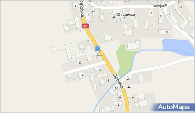 Chrzowice, Opolska, 10, mapa Chrzowice