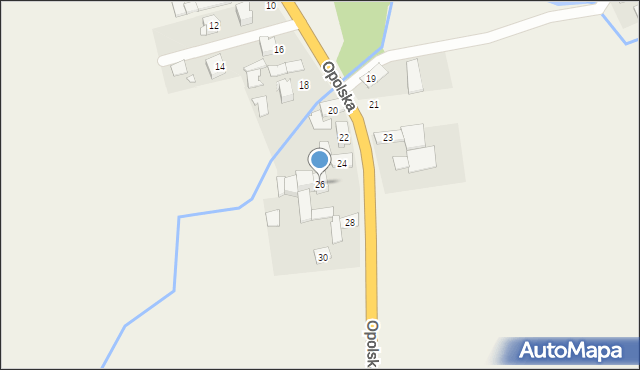 Chrzowice, Opolska, 26, mapa Chrzowice