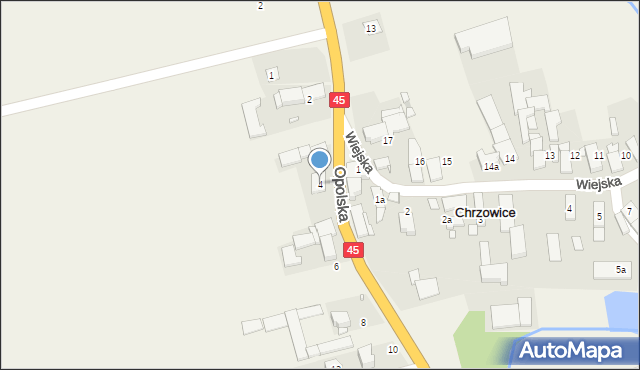 Chrzowice, Opolska, 4, mapa Chrzowice