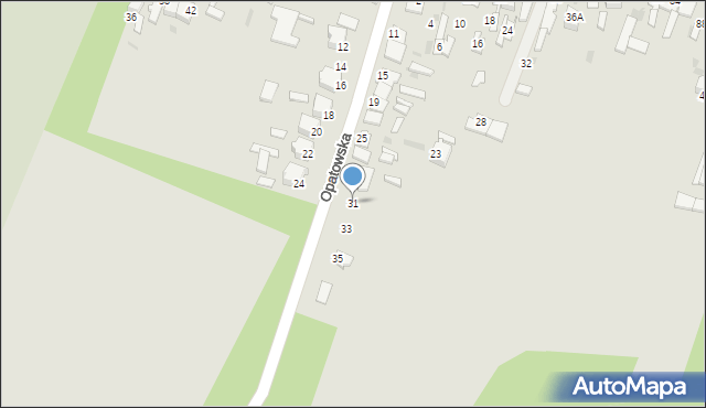 Ćmielów, Opatowska, 31, mapa Ćmielów