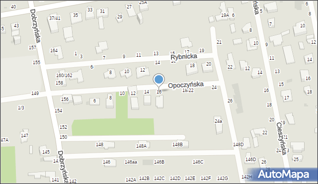 Częstochowa, Opoczyńska, 16, mapa Częstochowy