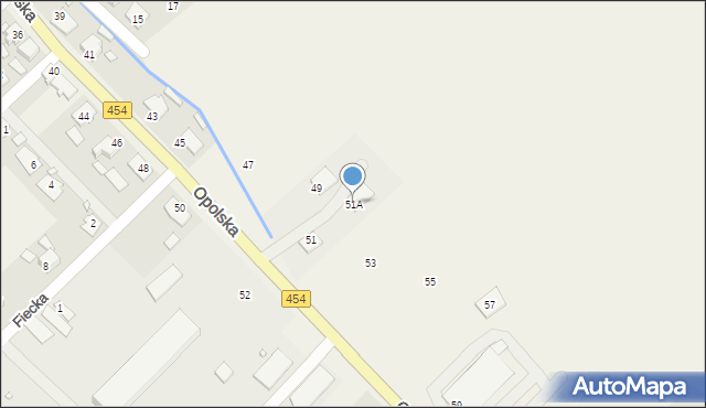 Dobrzeń Wielki, Opolska, 51A, mapa Dobrzeń Wielki