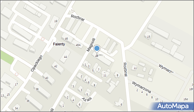 Falenty, Opackiego Zygmunta, 48, mapa Falenty