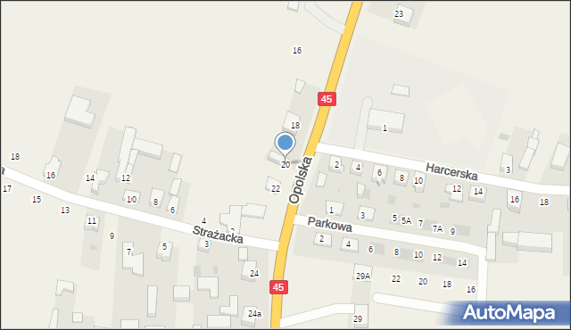 Gaszyn, Opolska, 20, mapa Gaszyn