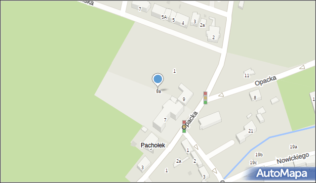 Gdańsk, Opacka, 9a, mapa Gdańska