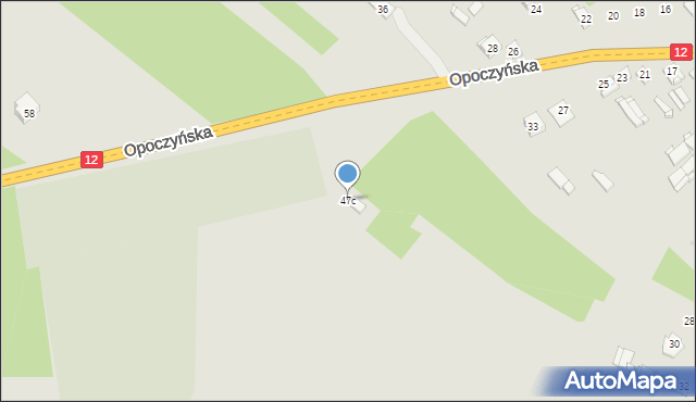 Gielniów, Opoczyńska, 47c, mapa Gielniów