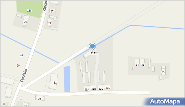 Gierałcice, Opolska, 31E, mapa Gierałcice