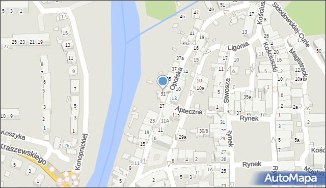 Głuchołazy, Opolska, 31, mapa Głuchołazy