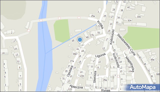 Głuchołazy, Opolska, 43, mapa Głuchołazy