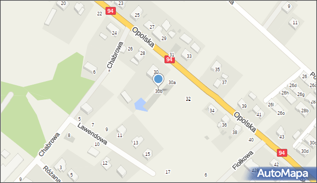 Groblice, Opolska, 30b, mapa Groblice