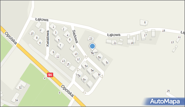 Groblice, Opolska, 5a, mapa Groblice