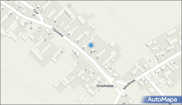 Grocholub, Opolska, 18, mapa Grocholub