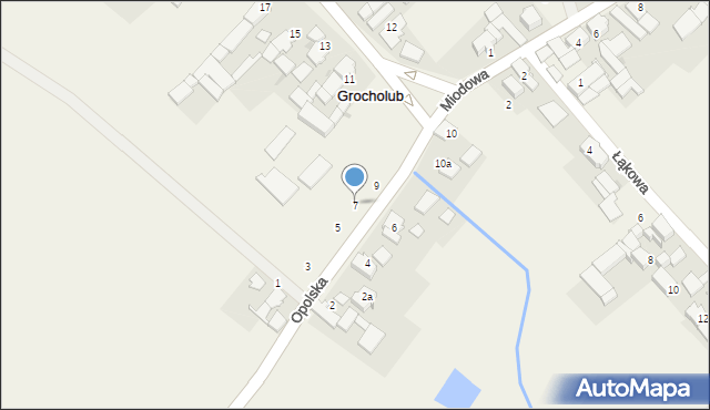 Grocholub, Opolska, 7, mapa Grocholub