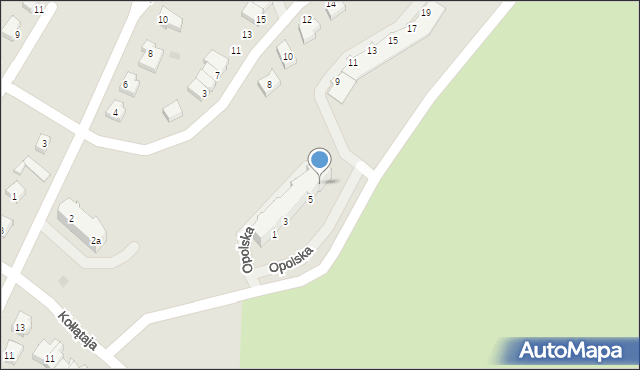 Gryfino, Opolska, 7, mapa Gryfino