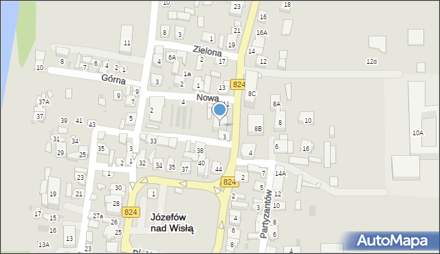 Józefów nad Wisłą, Opolska, 5, mapa Józefów nad Wisłą