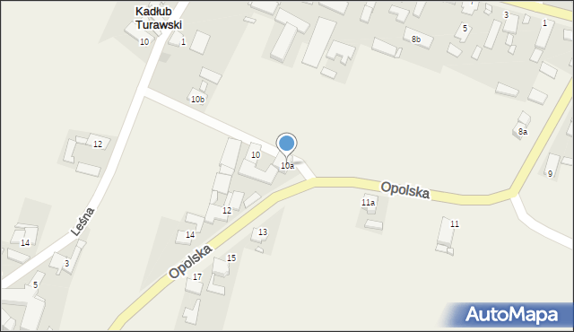 Kadłub Turawski, Opolska, 10a, mapa Kadłub Turawski