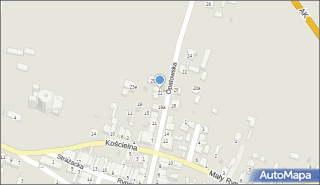 Klimontów, Opatowska, 21, mapa Klimontów