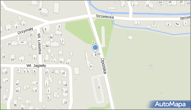 Kluczbork, Opolska, 4, mapa Kluczbork