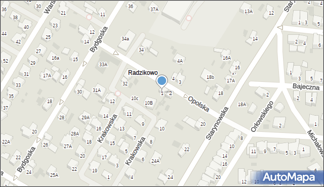 Kołobrzeg, Opolska, 1, mapa Kołobrzegu