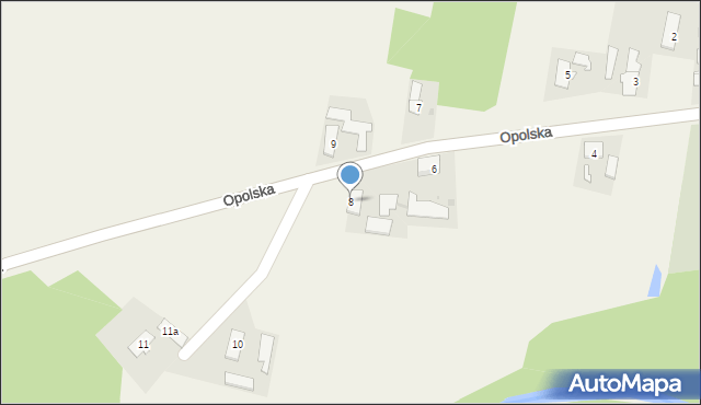 Kopalina, Opolska, 8, mapa Kopalina