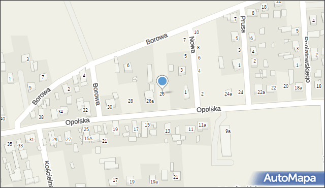 Kosorowice, Opolska, 26, mapa Kosorowice