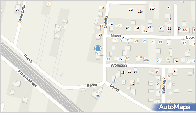 Koszęcin, Opiełki, 17, mapa Koszęcin