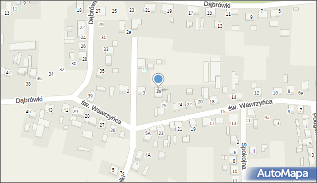 Koszęcin, Opiełki, 3a, mapa Koszęcin