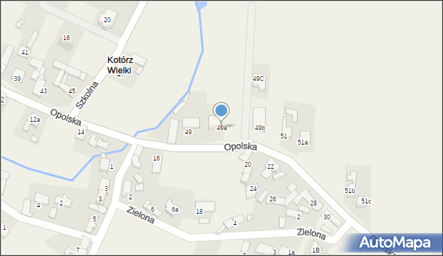 Kotórz Wielki, Opolska, 49a, mapa Kotórz Wielki