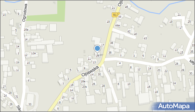 Krzanowice, Opawska, 15, mapa Krzanowice