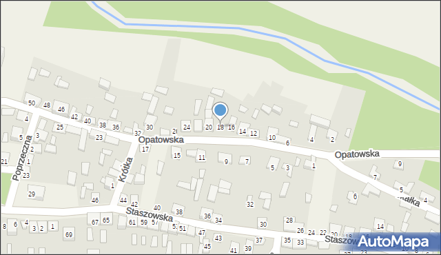 Kurozwęki, Opatowska, 18, mapa Kurozwęki