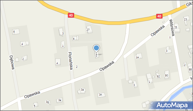 Łąka Prudnicka, Opawska, 2, mapa Łąka Prudnicka