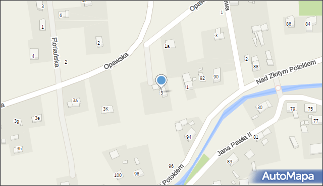 Łąka Prudnicka, Opawska, 3, mapa Łąka Prudnicka