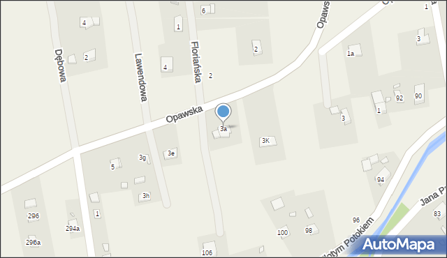 Łąka Prudnicka, Opawska, 3a, mapa Łąka Prudnicka