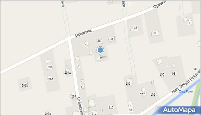 Łąka Prudnicka, Opawska, 3h, mapa Łąka Prudnicka