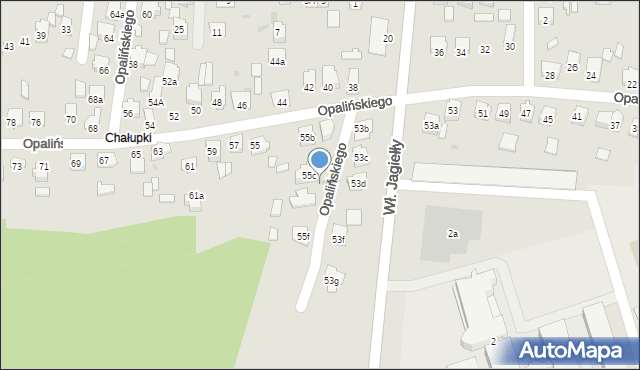 Leżajsk, Opalińskiego Łukasza, 55e, mapa Leżajsk