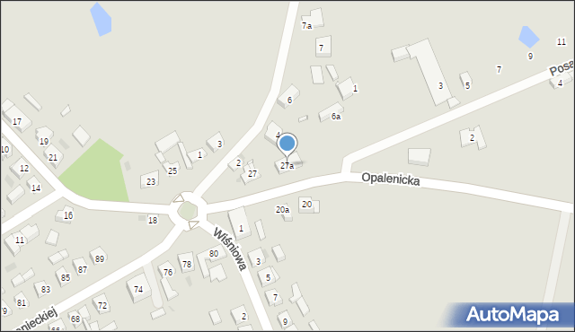 Lwówek, Opalenicka, 27a, mapa Lwówek