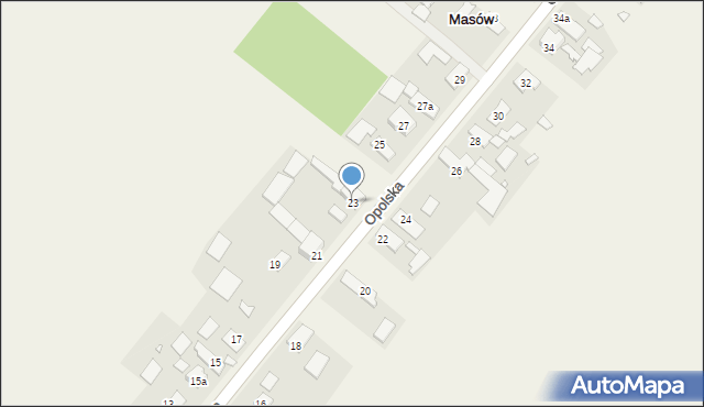 Masów, Opolska, 23, mapa Masów