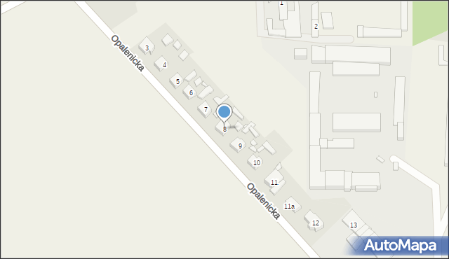 Michorzewo, Opalenicka, 8, mapa Michorzewo