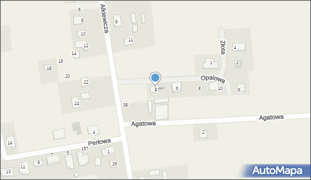 Mochle, Opalowa, 4, mapa Mochle