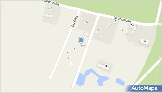 Niwy, Opolska, 5, mapa Niwy