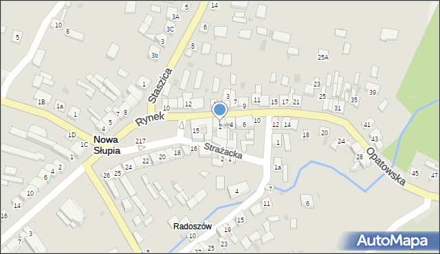 Nowa Słupia, Opatowska, 2, mapa Nowa Słupia