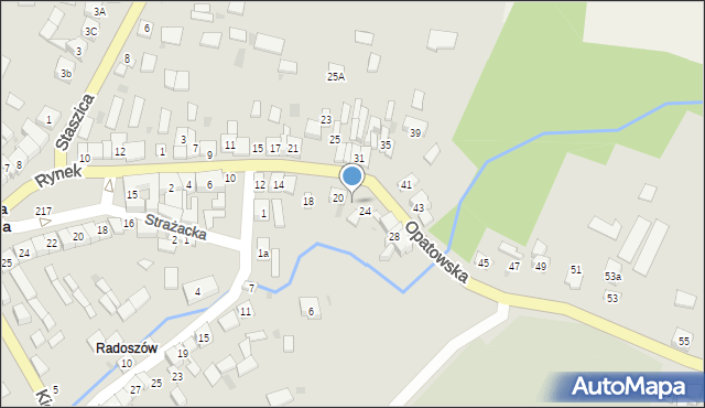 Nowa Słupia, Opatowska, 22, mapa Nowa Słupia