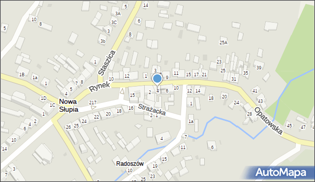 Nowa Słupia, Opatowska, 4, mapa Nowa Słupia