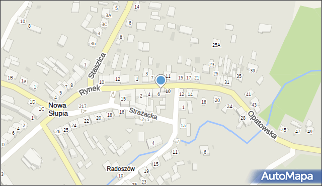 Nowa Słupia, Opatowska, 8, mapa Nowa Słupia