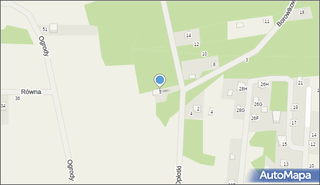 Nowa Wieś, Opłotki, 3, mapa Nowa Wieś