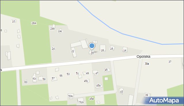 Nowe Załubice, Opolska, 20, mapa Nowe Załubice