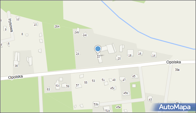 Nowe Załubice, Opolska, 22, mapa Nowe Załubice