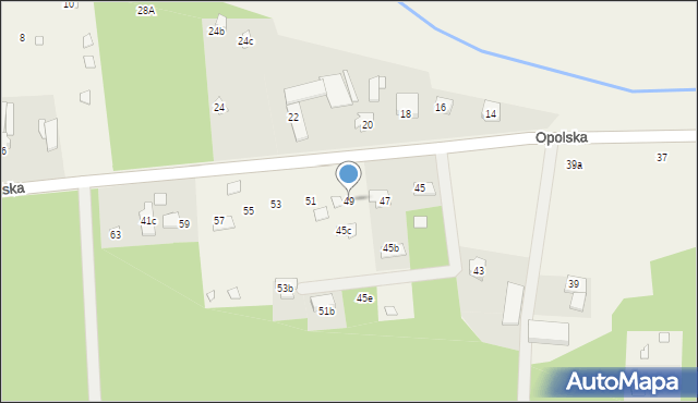 Nowe Załubice, Opolska, 49, mapa Nowe Załubice